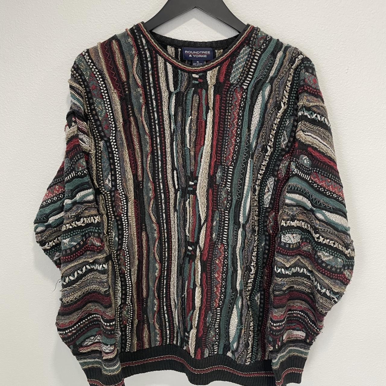 Vintage 90s Y2k Round Tree & Yorke Coogi style... - Depop