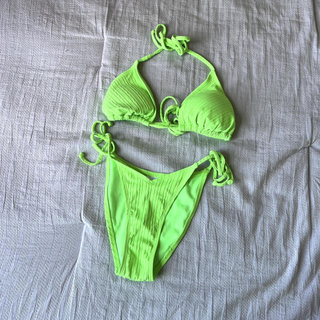 Xhilaration Women's Green Swimsuitonepiece Depop