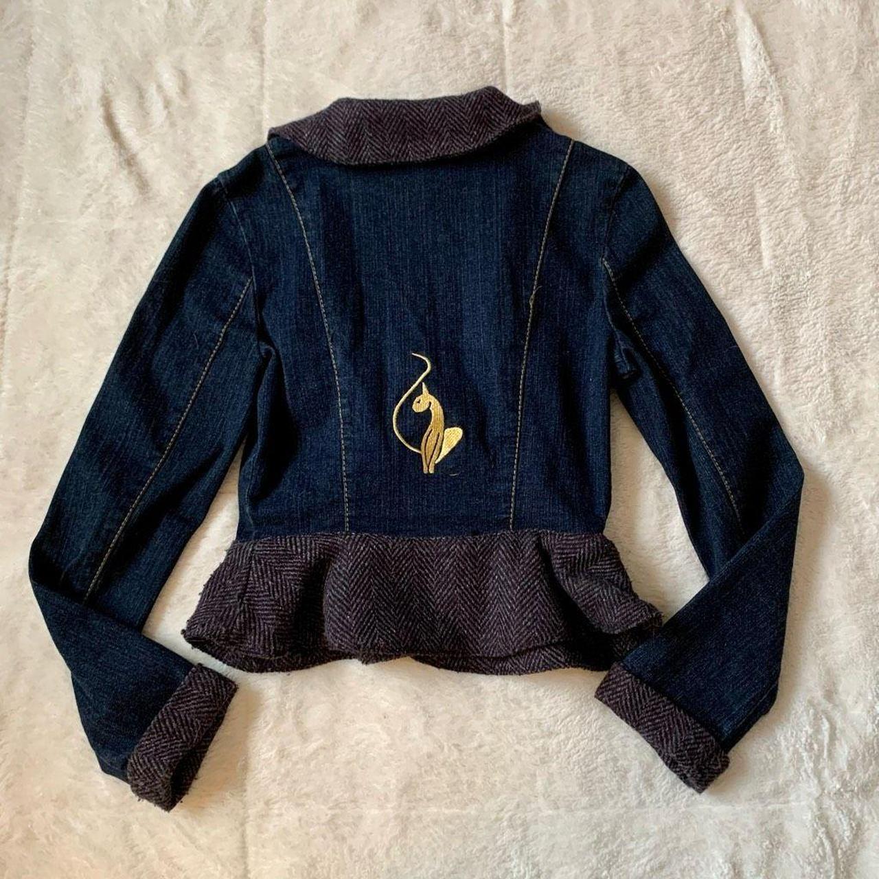 Baby Phat Vintage Y2K Flare Bottom Denim Blouse... Depop