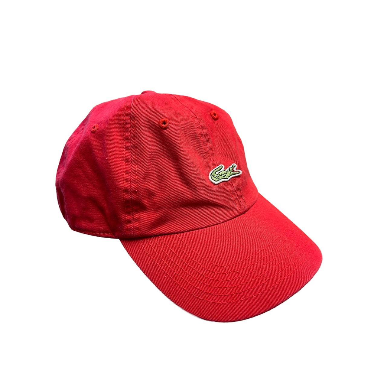 Red Lacoste hat Great condition cap lacoste