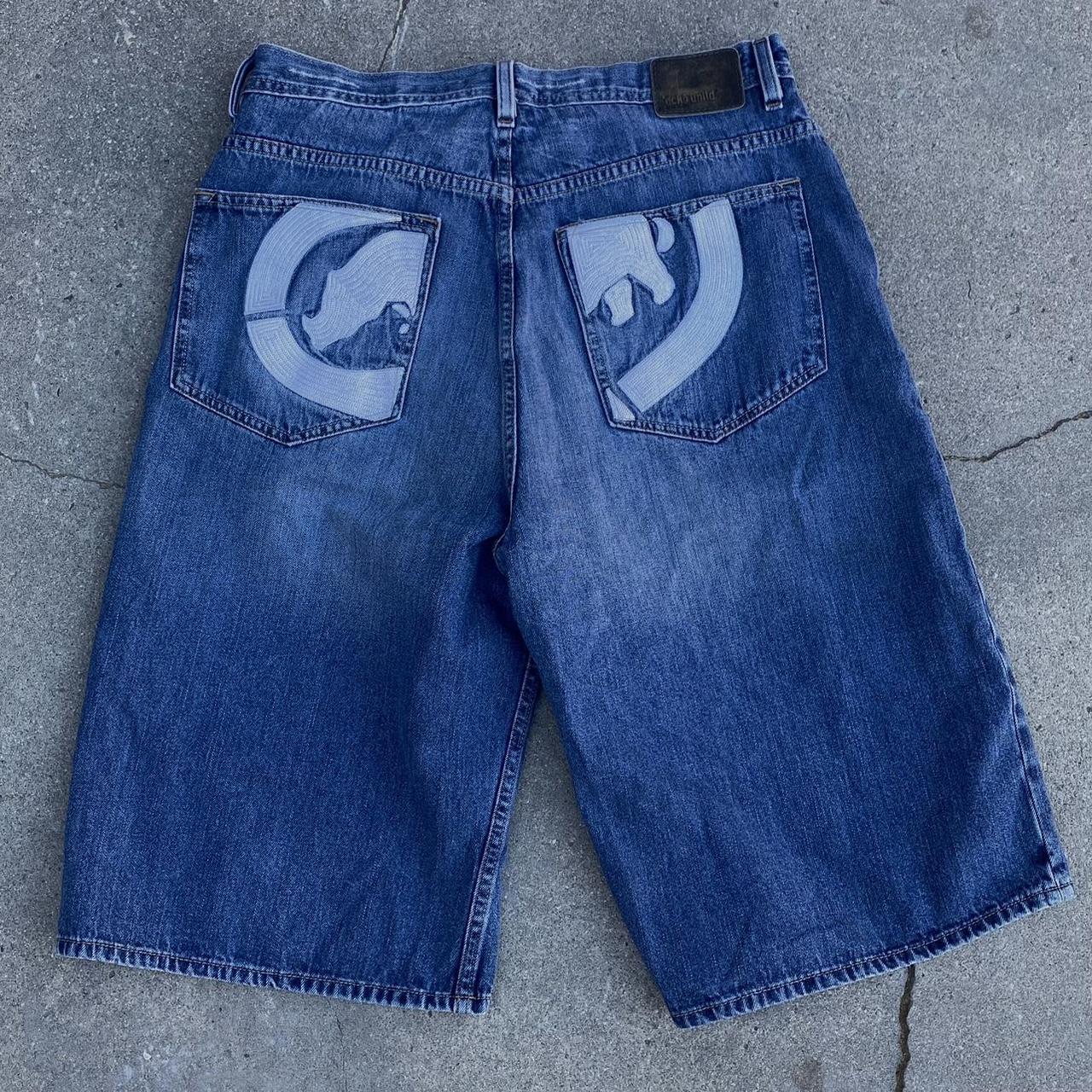 Cyber y2k Ecko unltd grunge jorts Super detailed in... - Depop