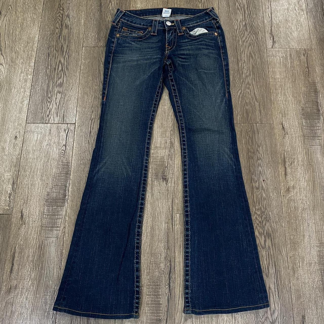 2000s True religion denim jeans Super flare from... - Depop