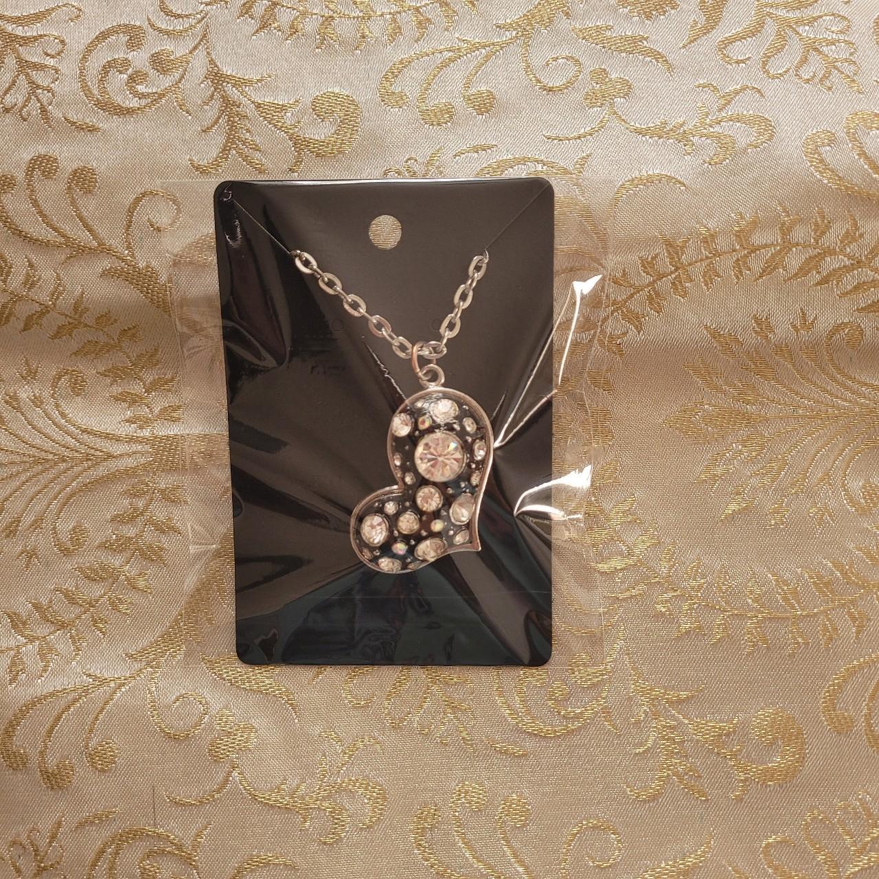 Tacky heart necklace y2k Depop