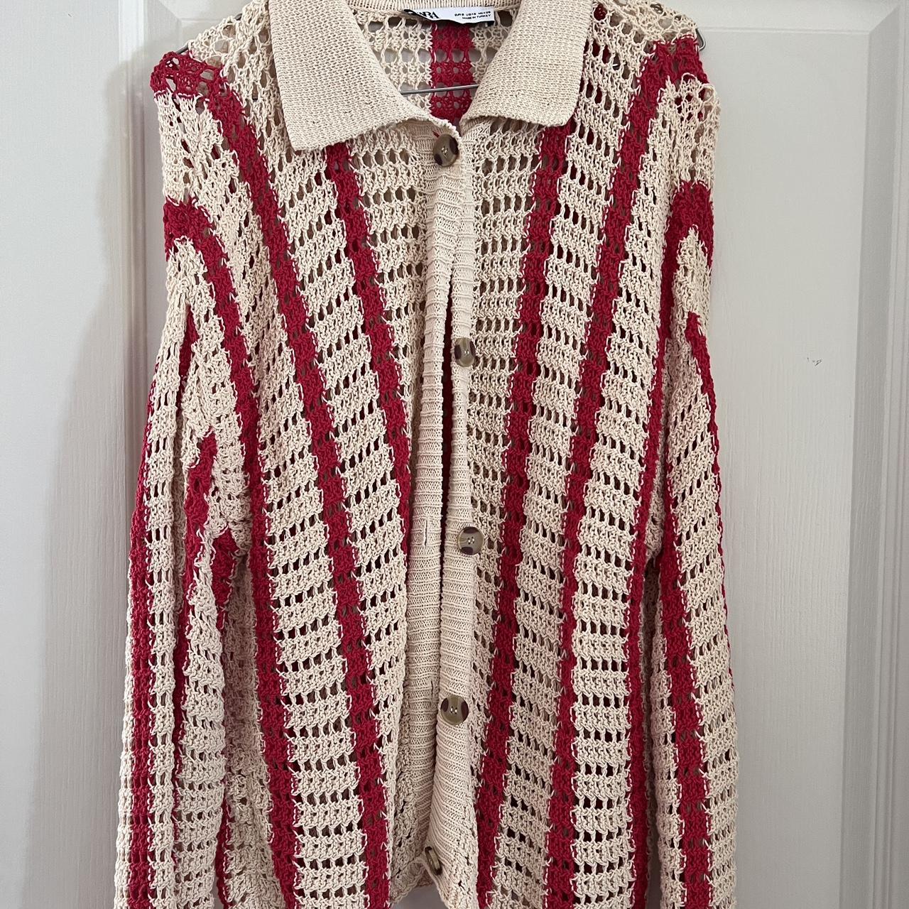 Zara #knit #jacket #cardigan size S - Depop