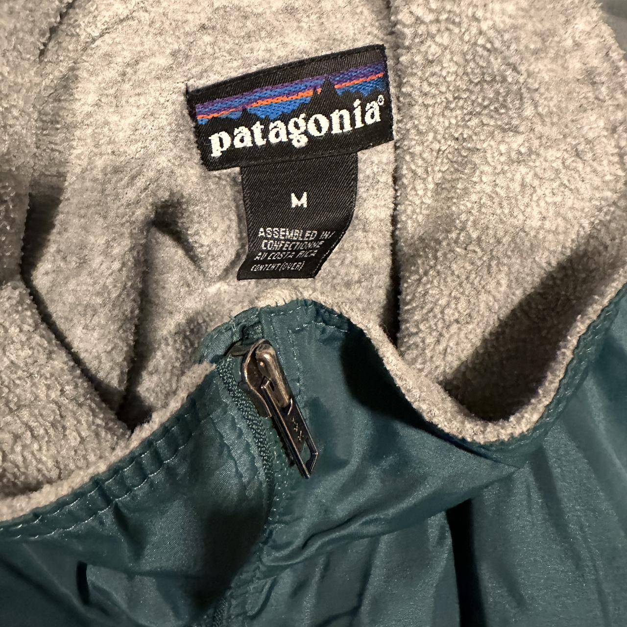 Vintage Men’s Medium Patagonia Bomber jacket fleece... - Depop