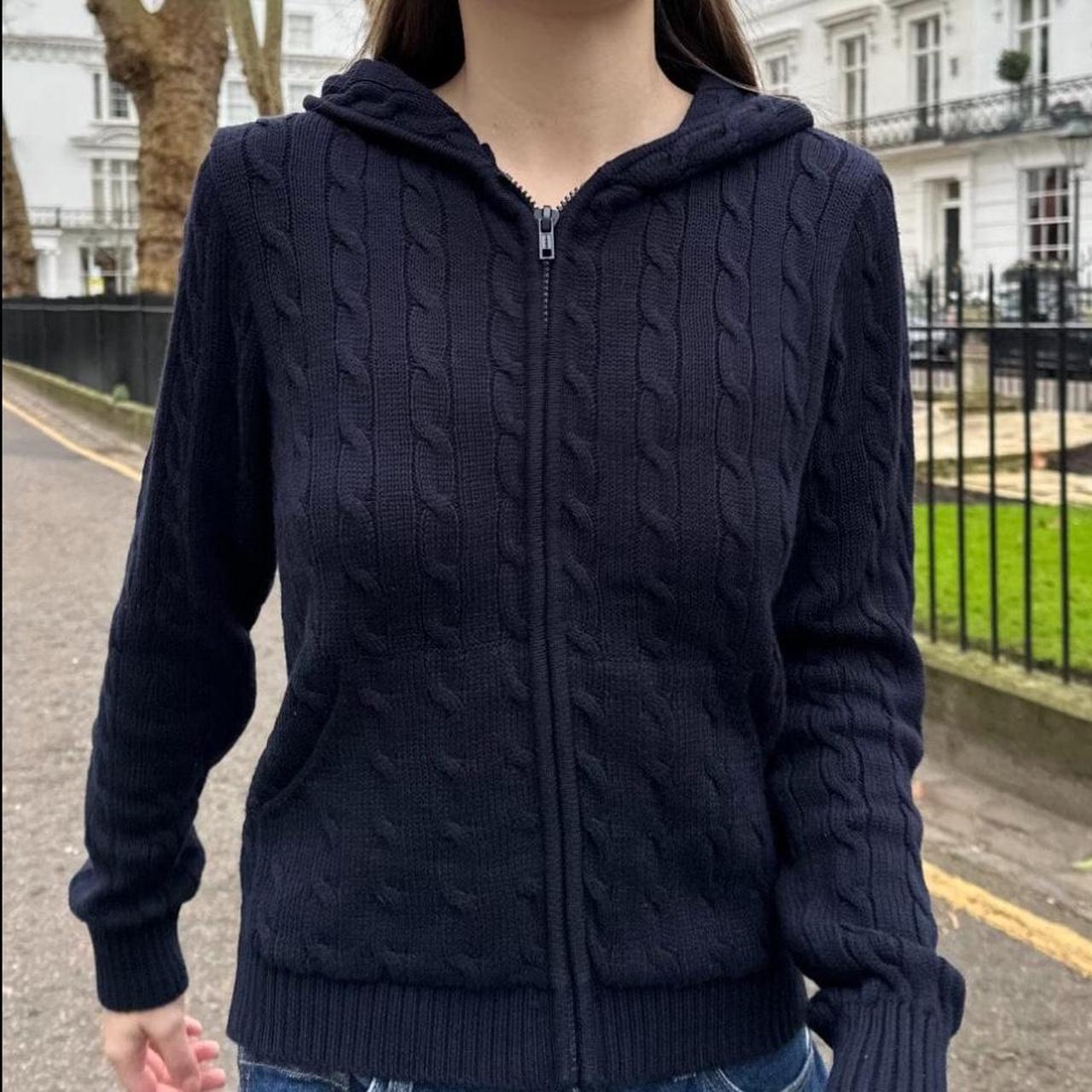 Brandy Melville Women's Hoodie Navy S – Navy blue Brandy