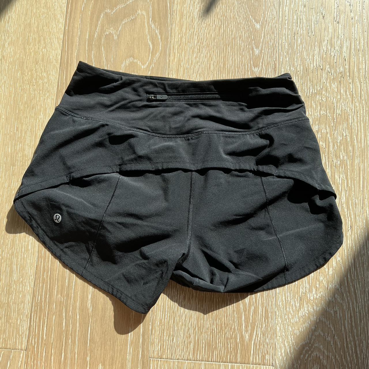 Size 2 black lululemon speed up shorts black