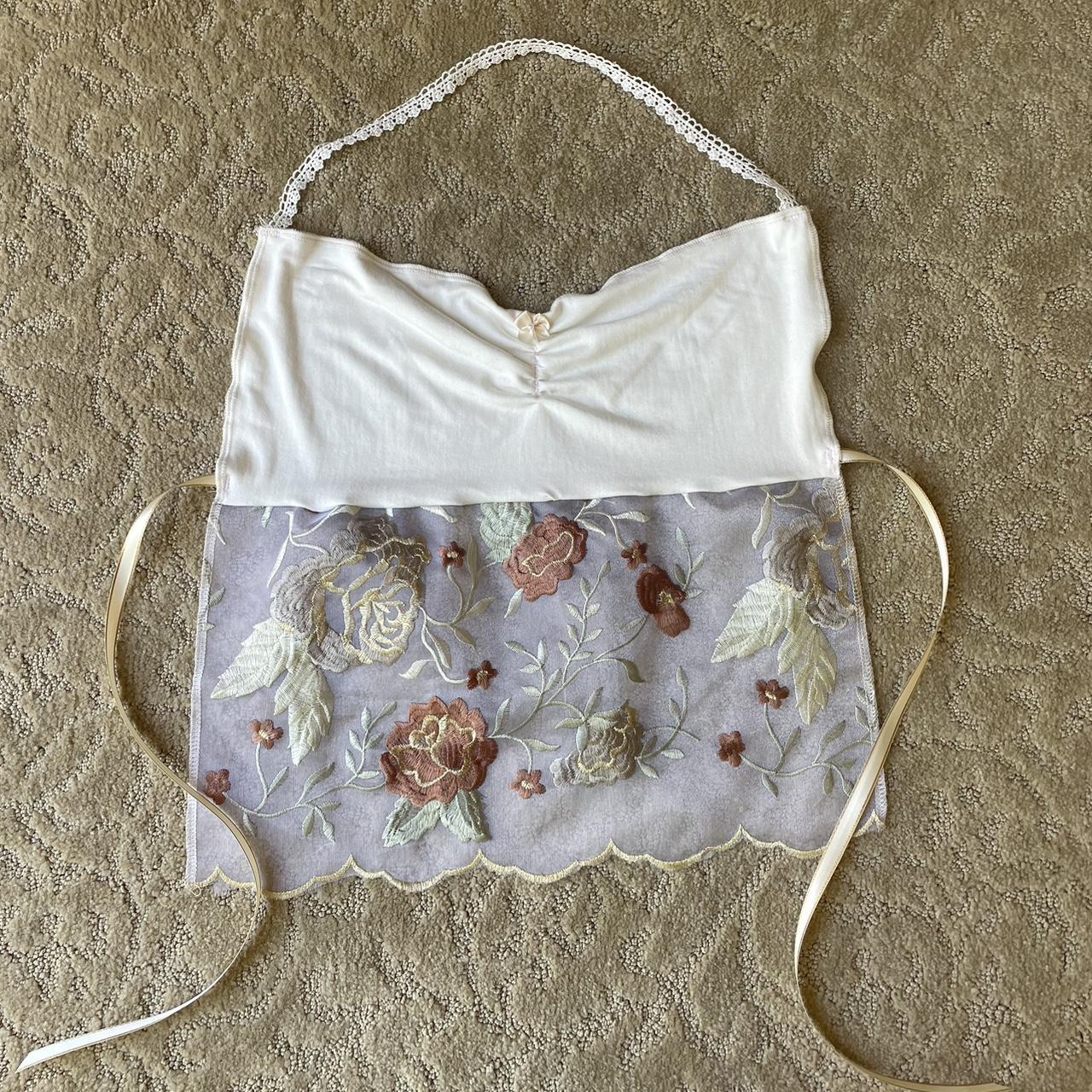 handmade embroidery halter top💕 this embroidery is... - Depop