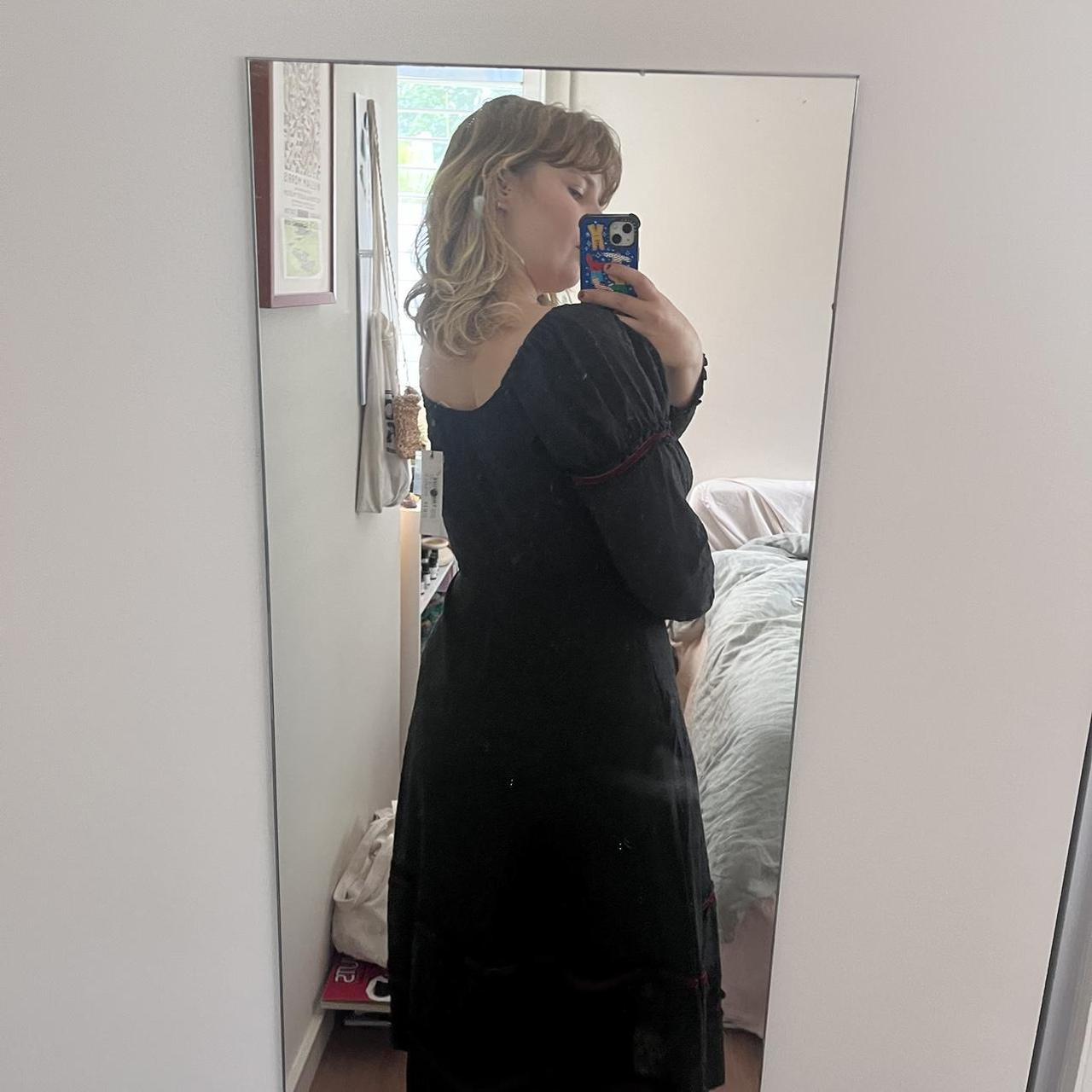 very whimsical black midi / maxi dress bought from - Depop