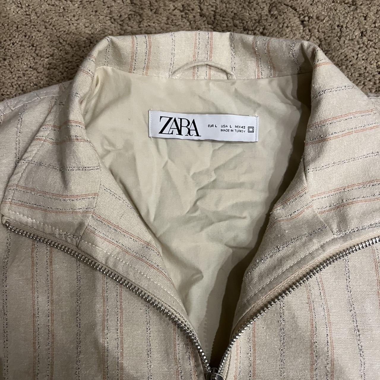  Zara men’s vintage style bomber jacket size L... Depop