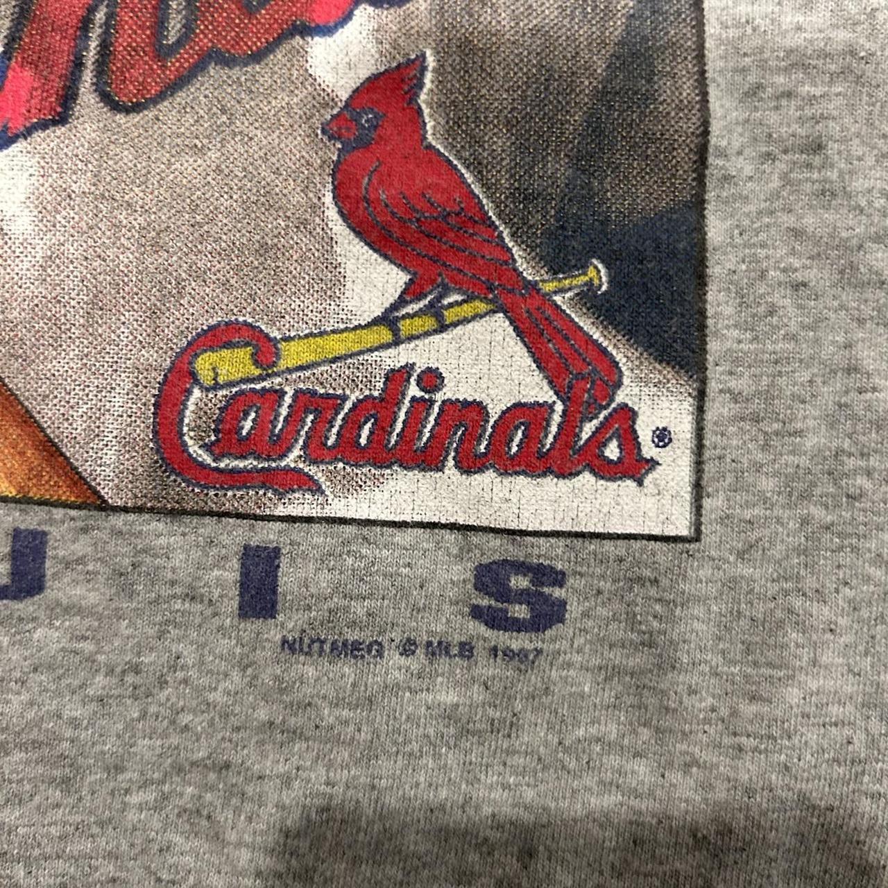 Vintage 90's Lee Sport St. Louis Cardinals Paint Drip T-Shirt ~ Youth  Med 10/12