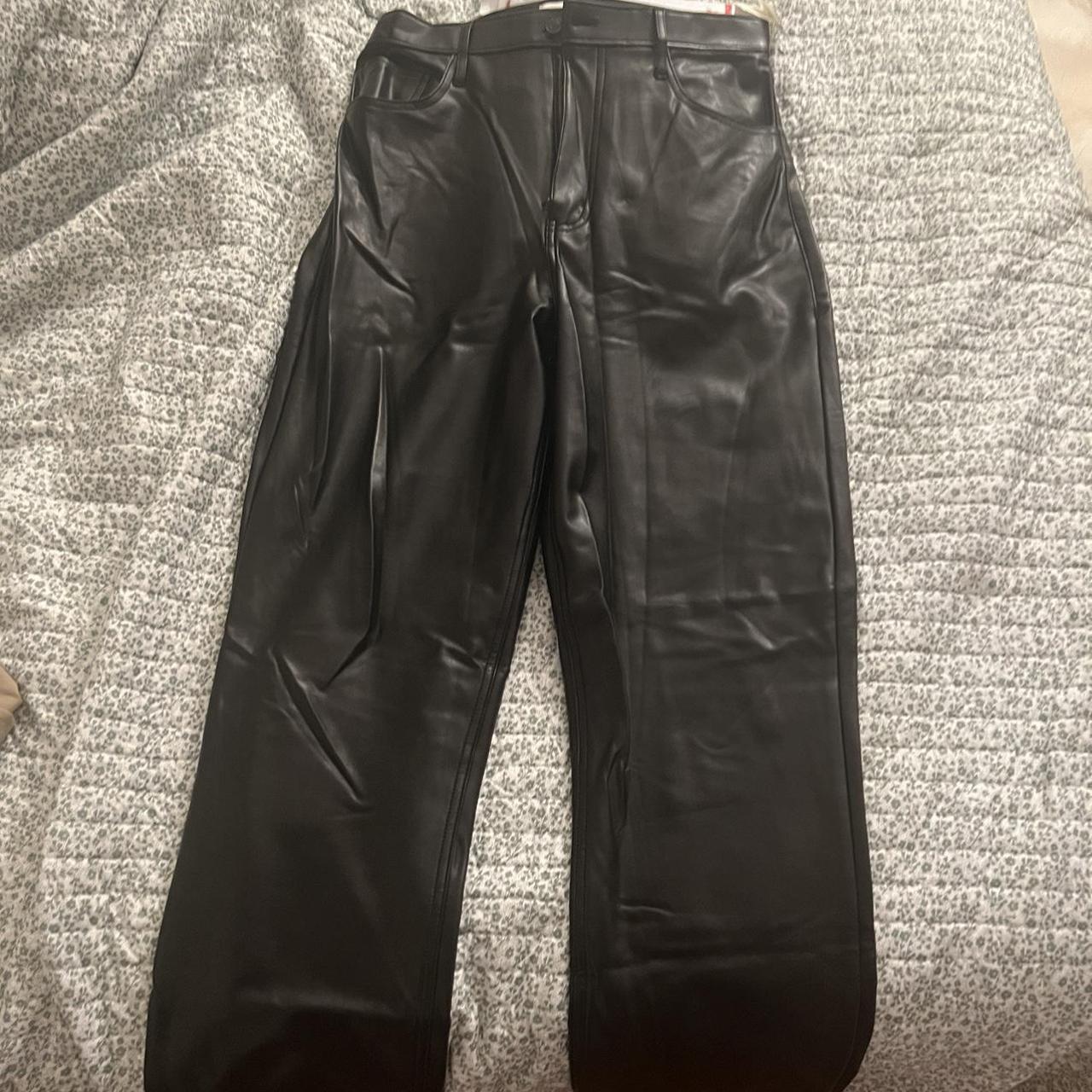 Abercrombie Curve Love Faux Leather Pants - size 30... - Depop