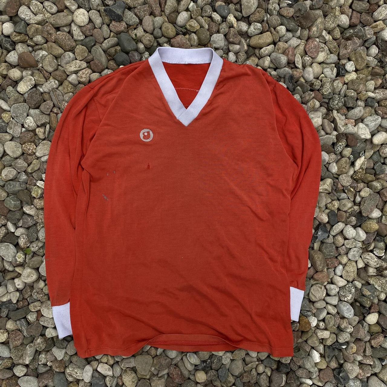 Vintage 70s football jersey 71 cm length x 52 cm p2p - Depop