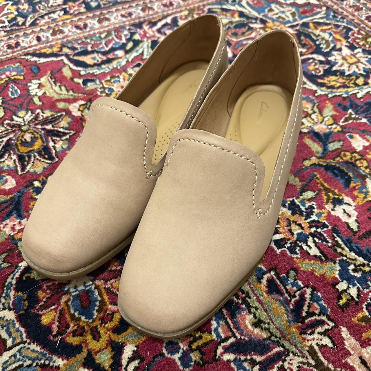 Clarks on sale pink loafers