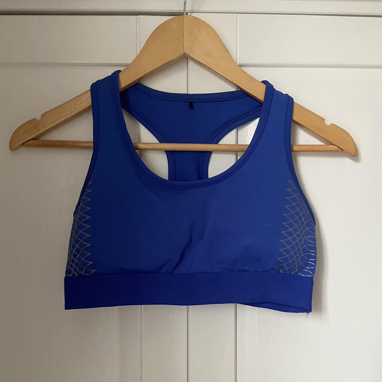 blue primark sports bra, size s. in great condition,... Depop