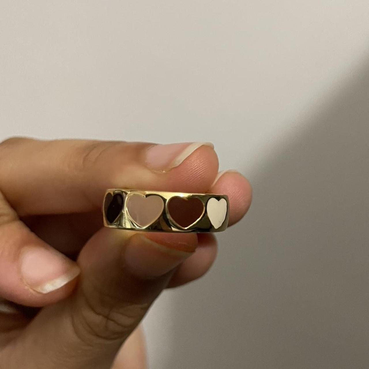 Evry jewels brown heart ring Size 6 evry jewels... Depop