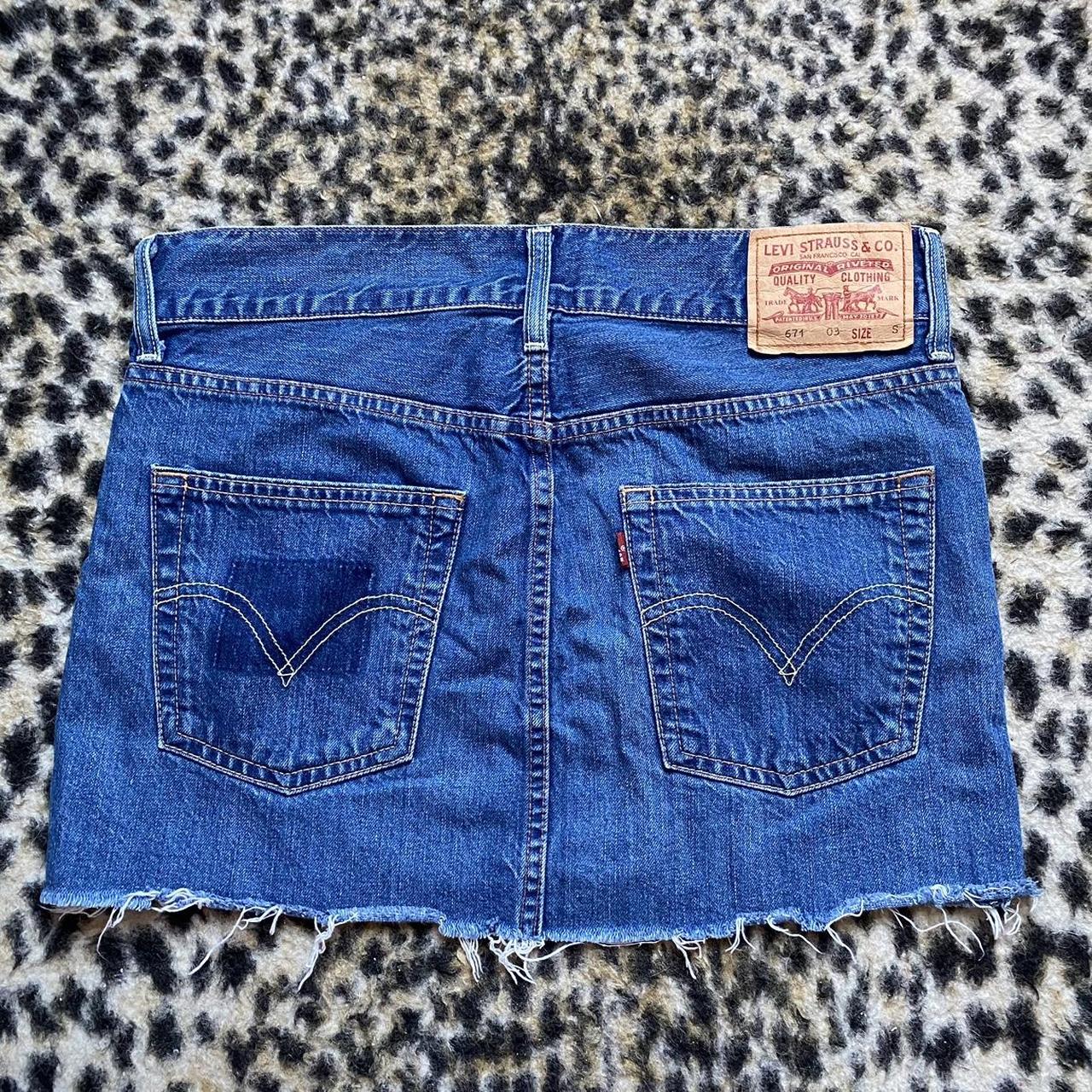 Levi's Women's Blue Skirt | Depop