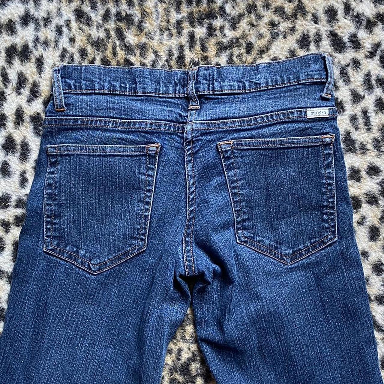 Vintage style pilot low waisted flared jeans Zip... - Depop