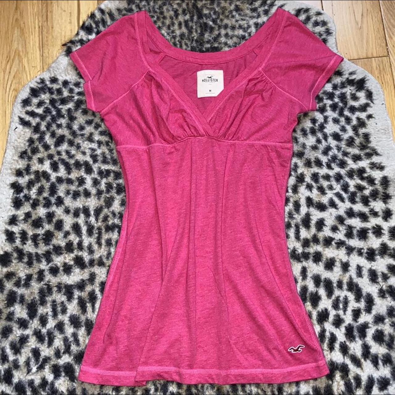 Vintage Hollister pink babydoll top 💗 size... - Depop