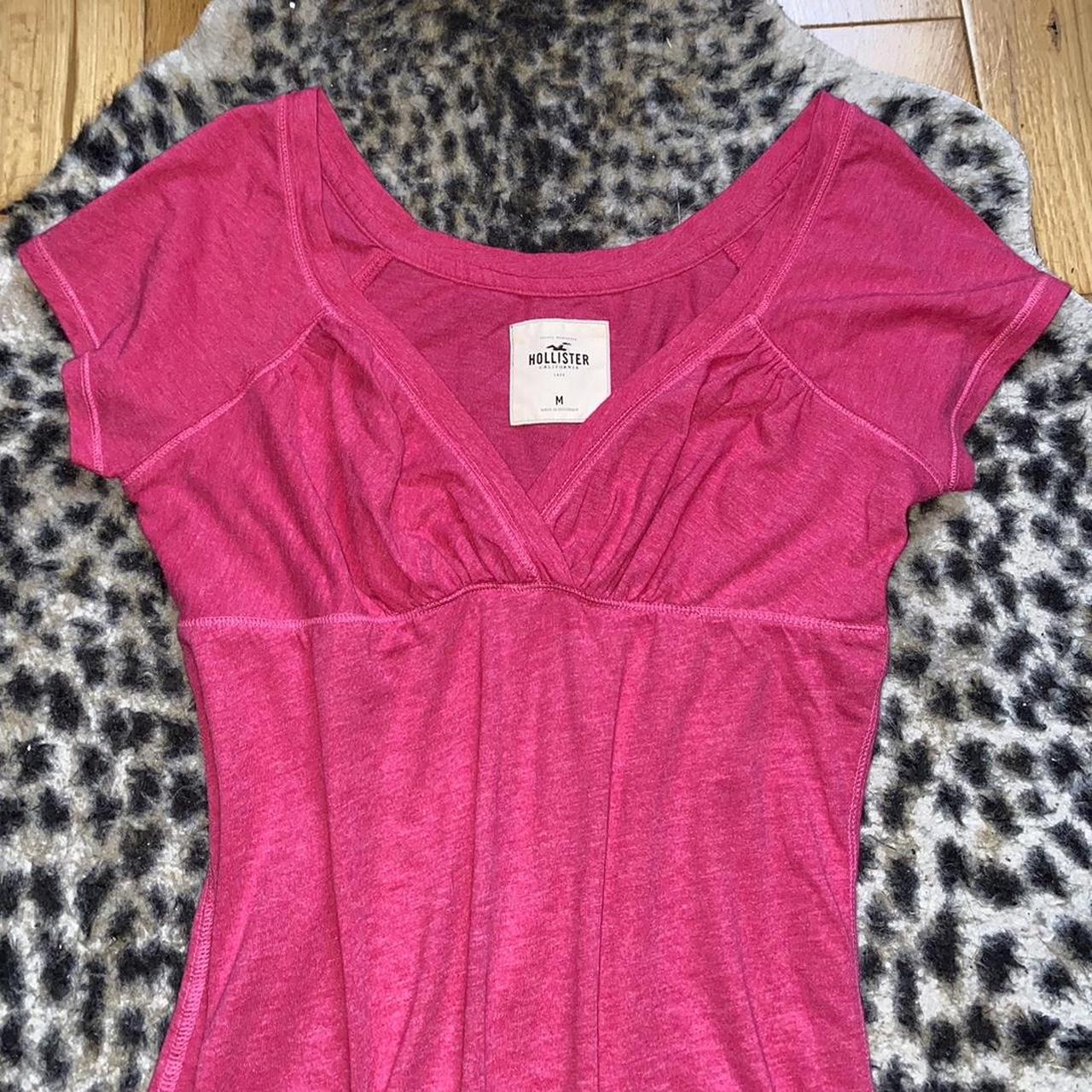 Vintage Hollister pink babydoll top 💗 size... - Depop