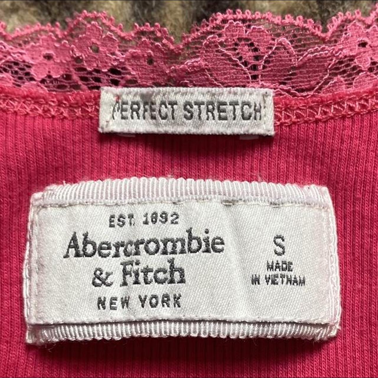 vintage Abercrombie pink lace racerback top 💗💗💗 so... - Depop