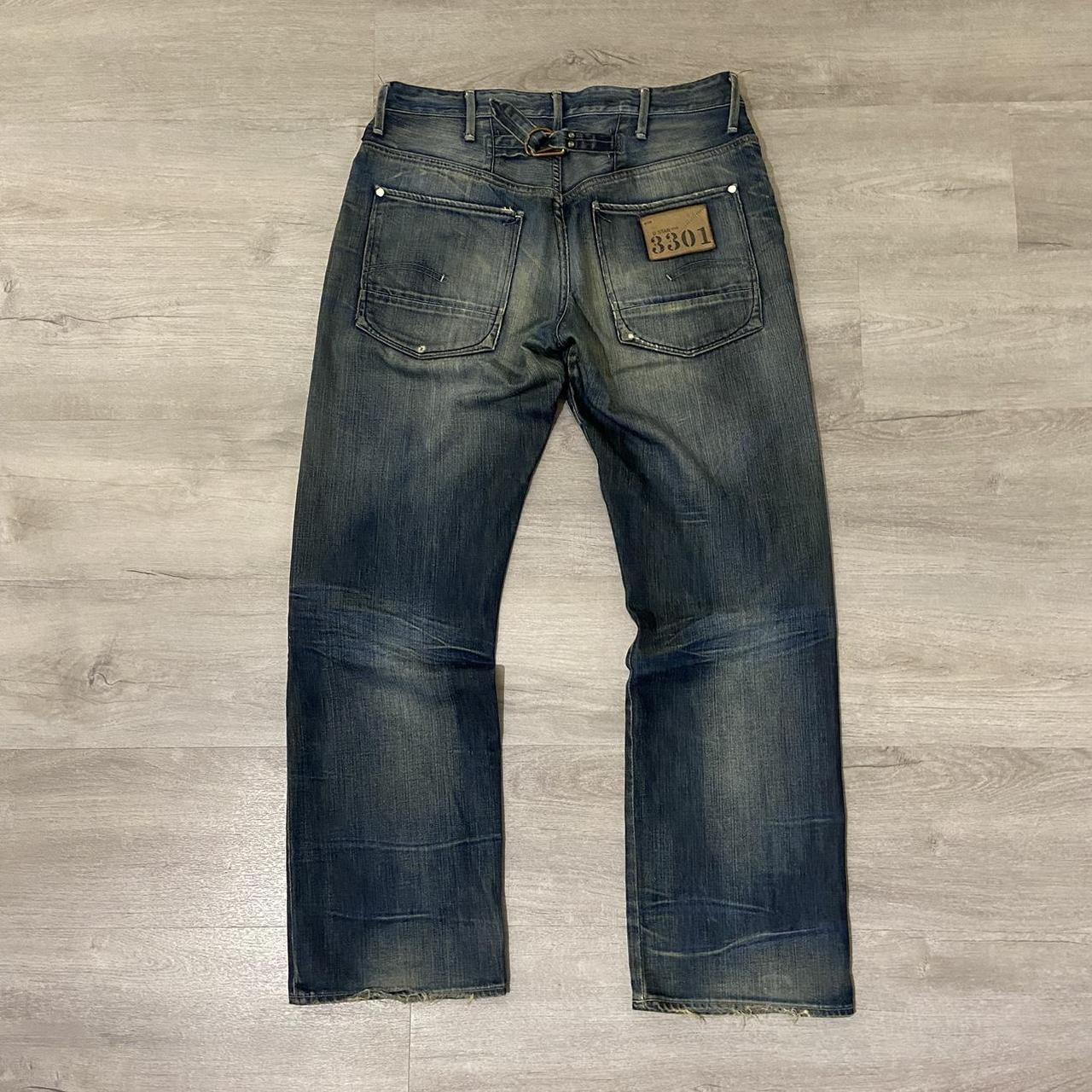 very rare insanely detailed g star raw jeans the... - Depop
