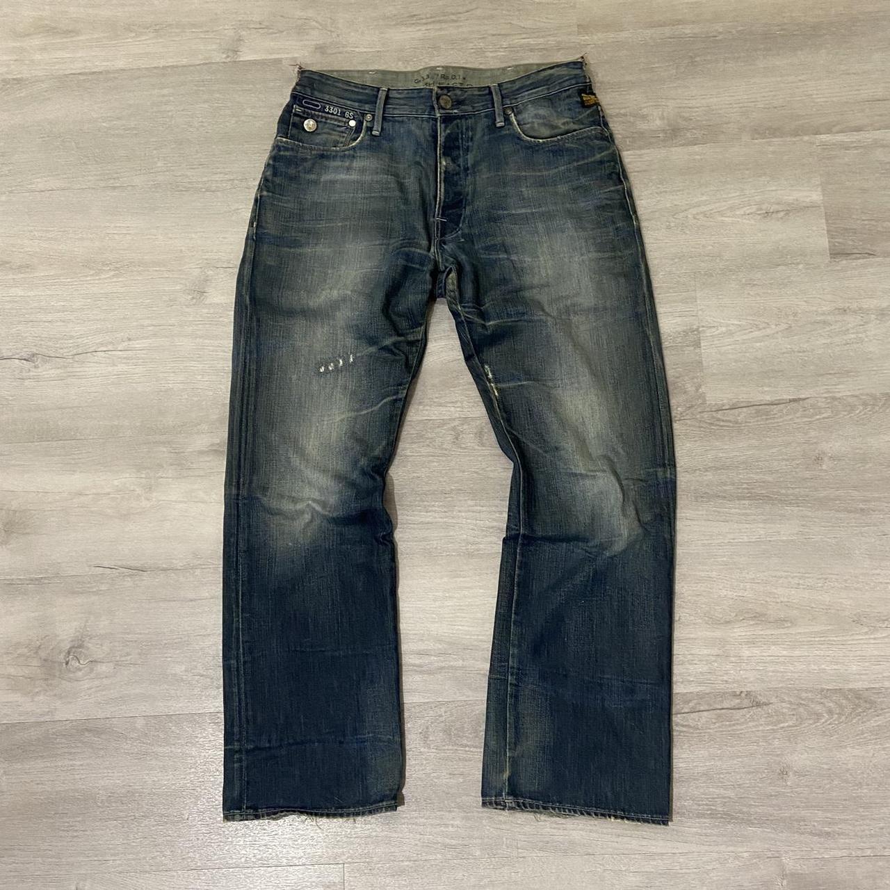 very rare insanely detailed g star raw jeans the... - Depop