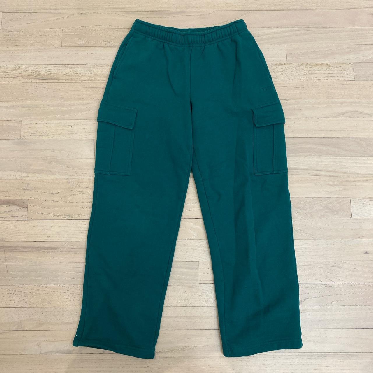 Green tna aritzia cargo sweatpants ! - Depop