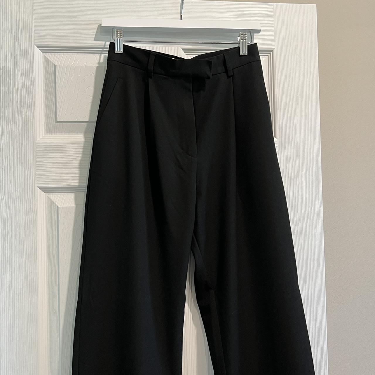 Djerf Avenue Women's Black Trousers | Depop