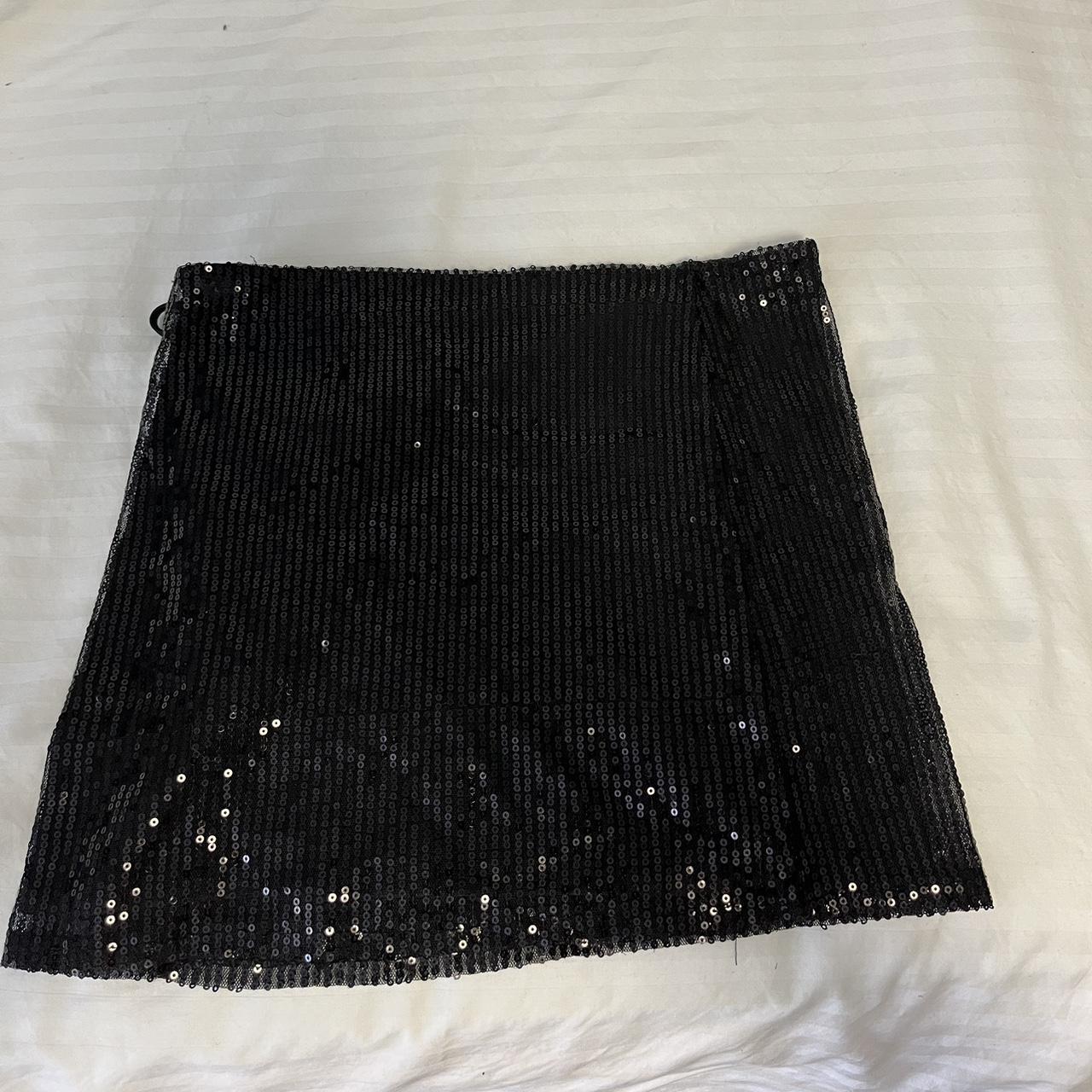 Edikted Mini Skirt with lace up detail. Never worn... - Depop