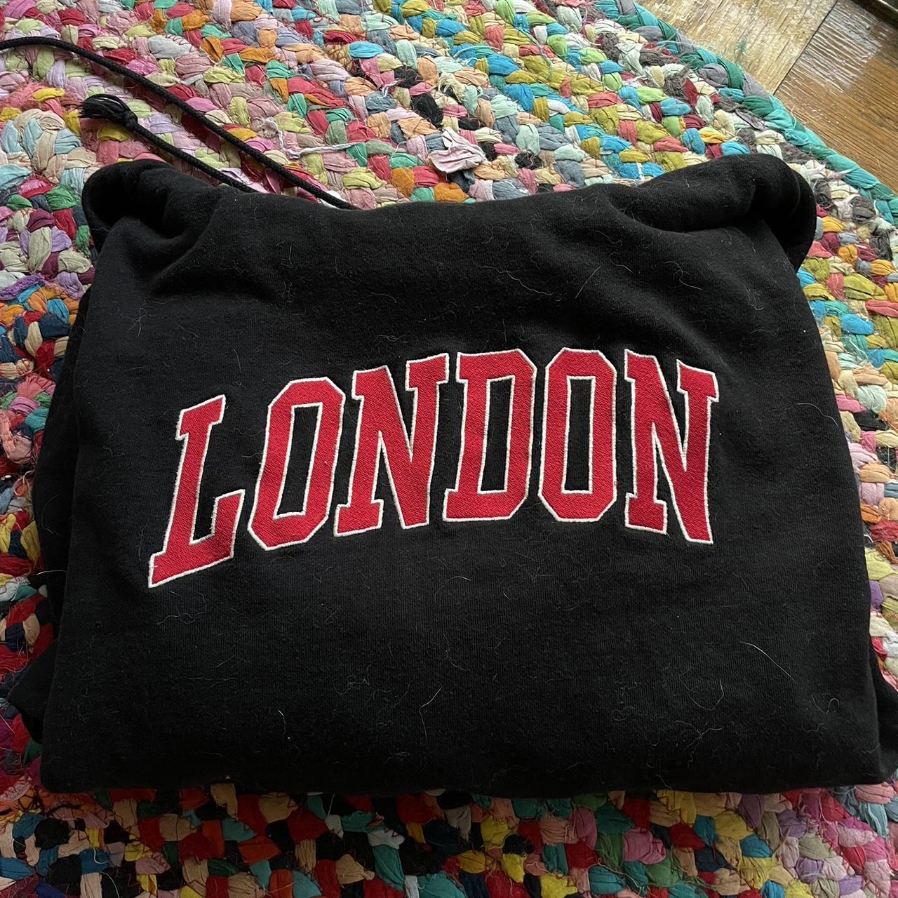 Brandy Melville ‘London’ Black Hoodie. Used to wear... Depop