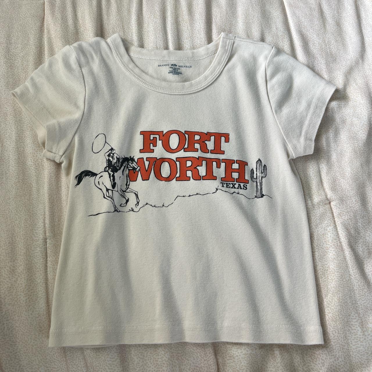 Brandy Melville Fort Worth Texas Baby Tee perfect... Depop