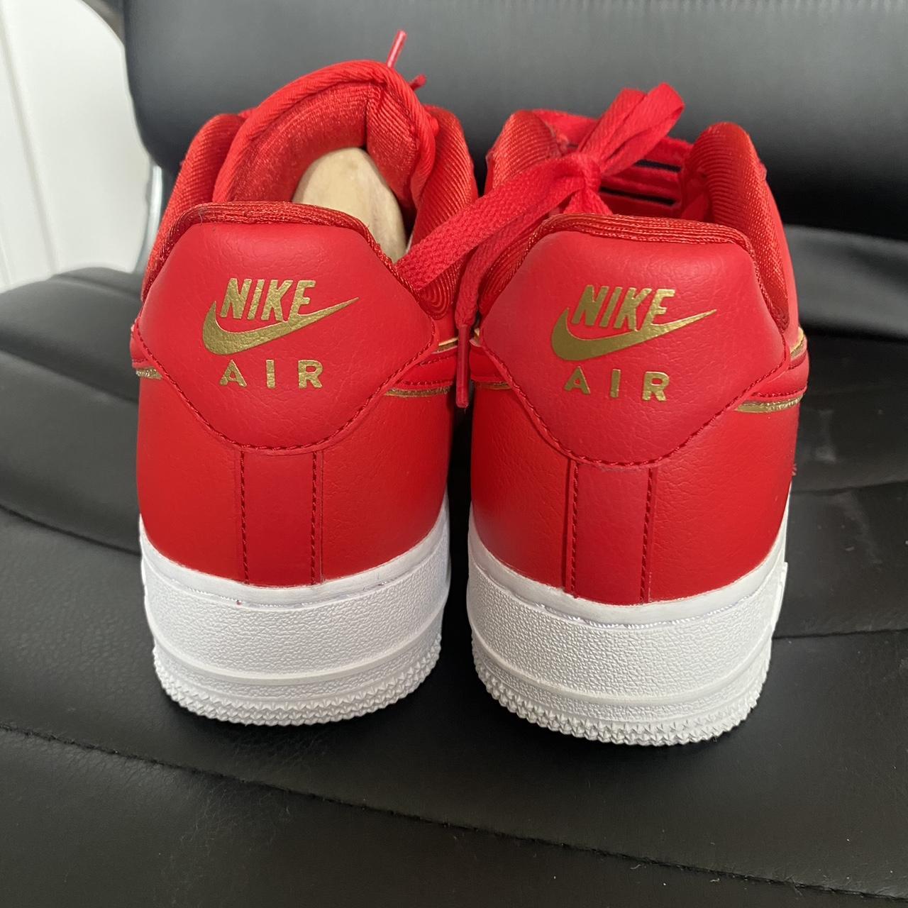 womens red nike air force 1