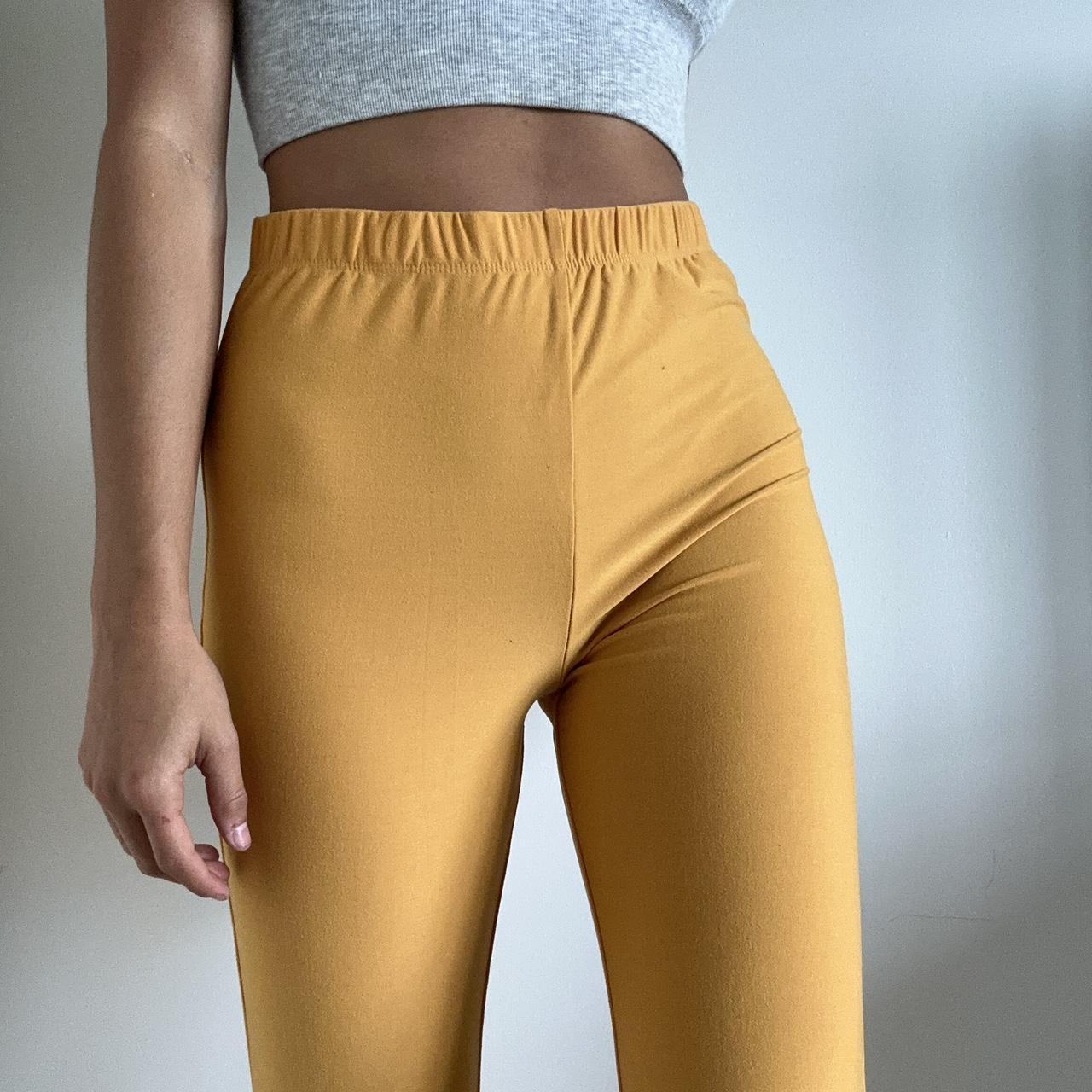 Trendyol Collection Sports Leggings - Yellow - High Waist - Trendyol