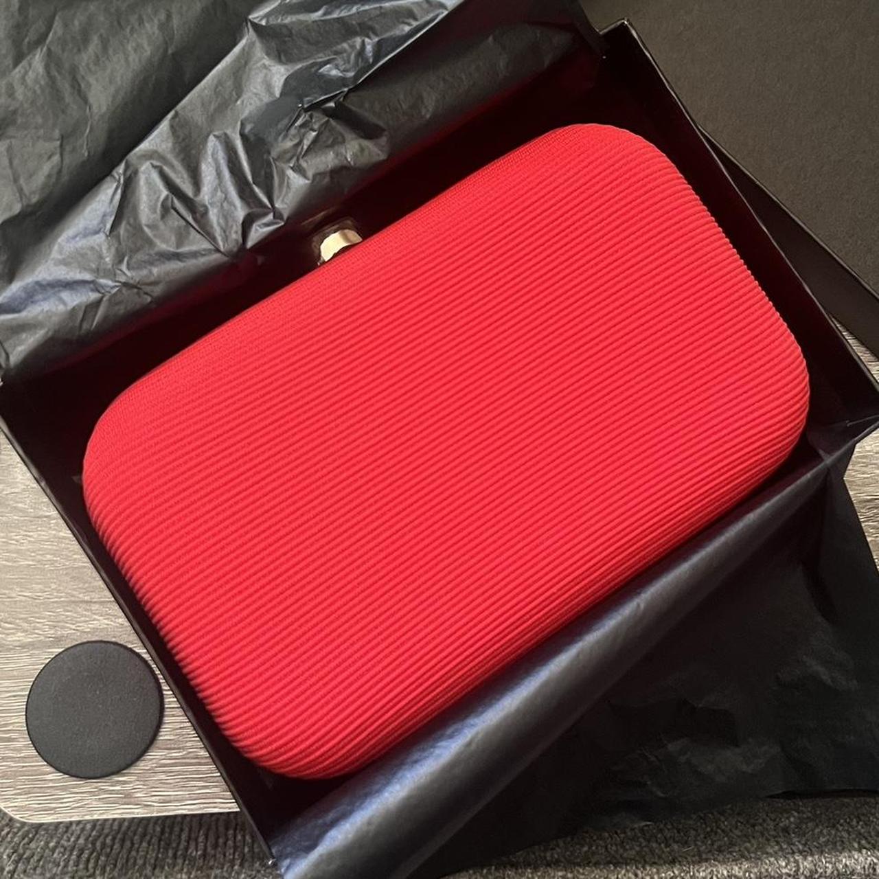 Giorgio Armani Beauty, Red Textured Clutch -,