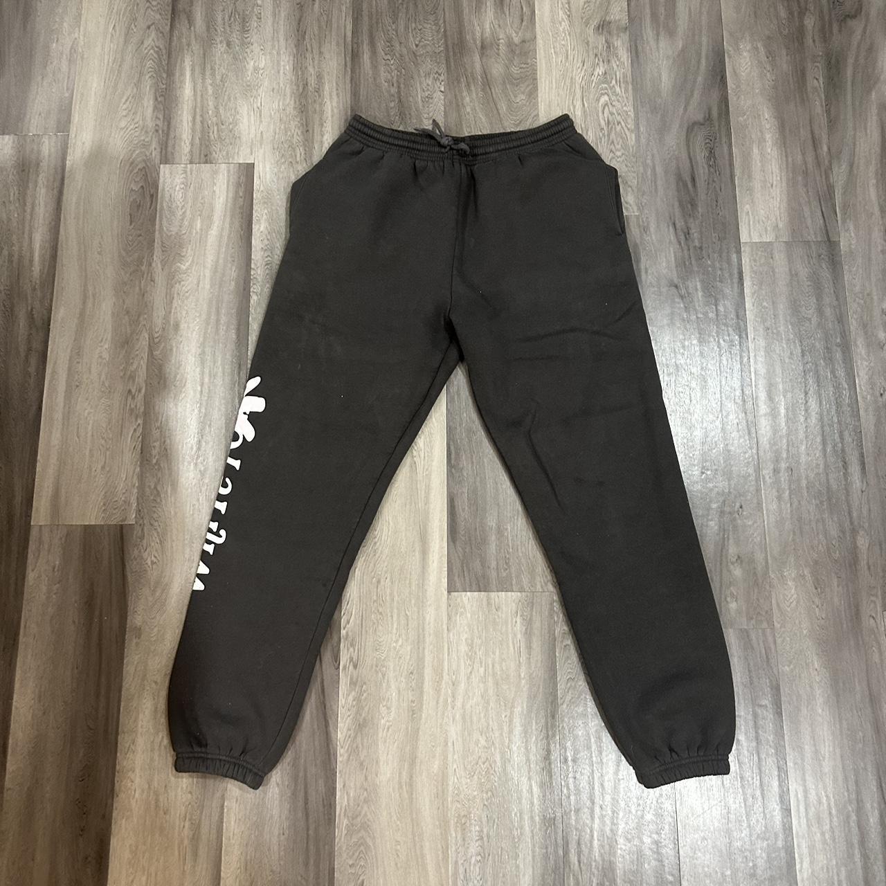 White fox dark grey sweatpants I think size medium... - Depop