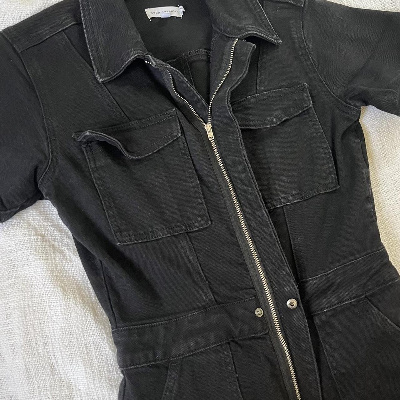 Good American Women S Black Jumpsuit Depop