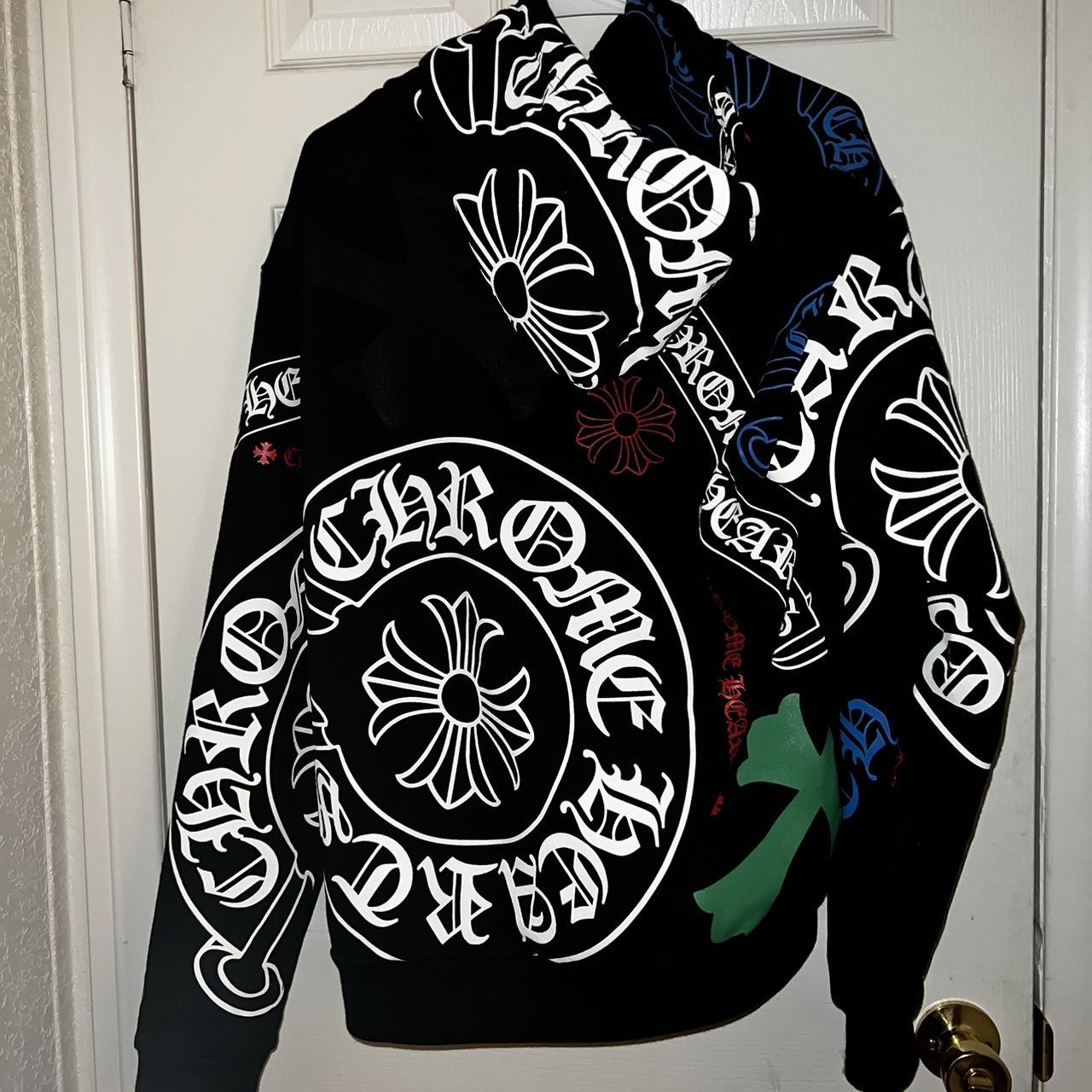 Chrome Hearts stencil logo all over print NOT... Depop