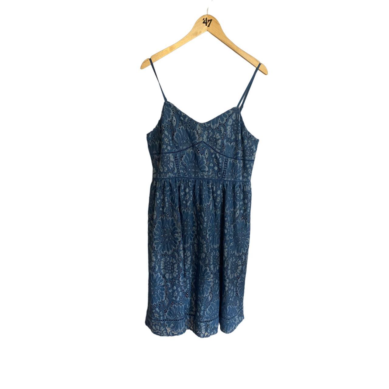 Loft navy hotsell lace dress