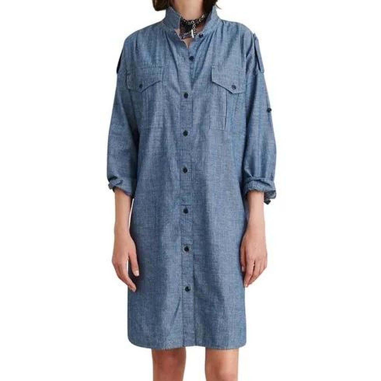 Alex Mill Military Chambray Shirtdress // Size... - Depop