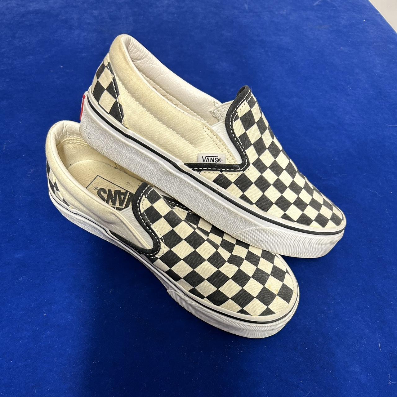 Vans hot sale cream checkered