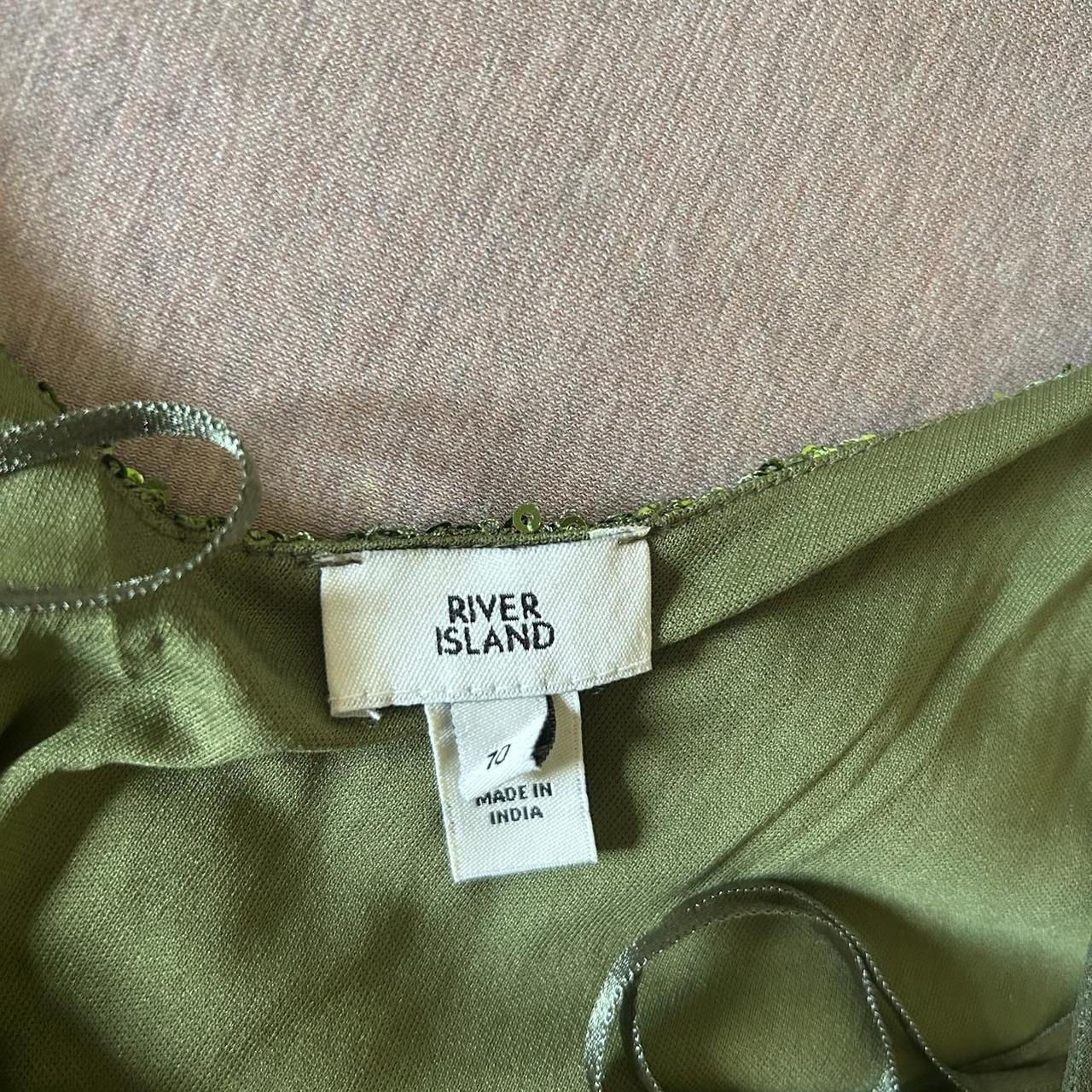 River Island Women's Green Dress 