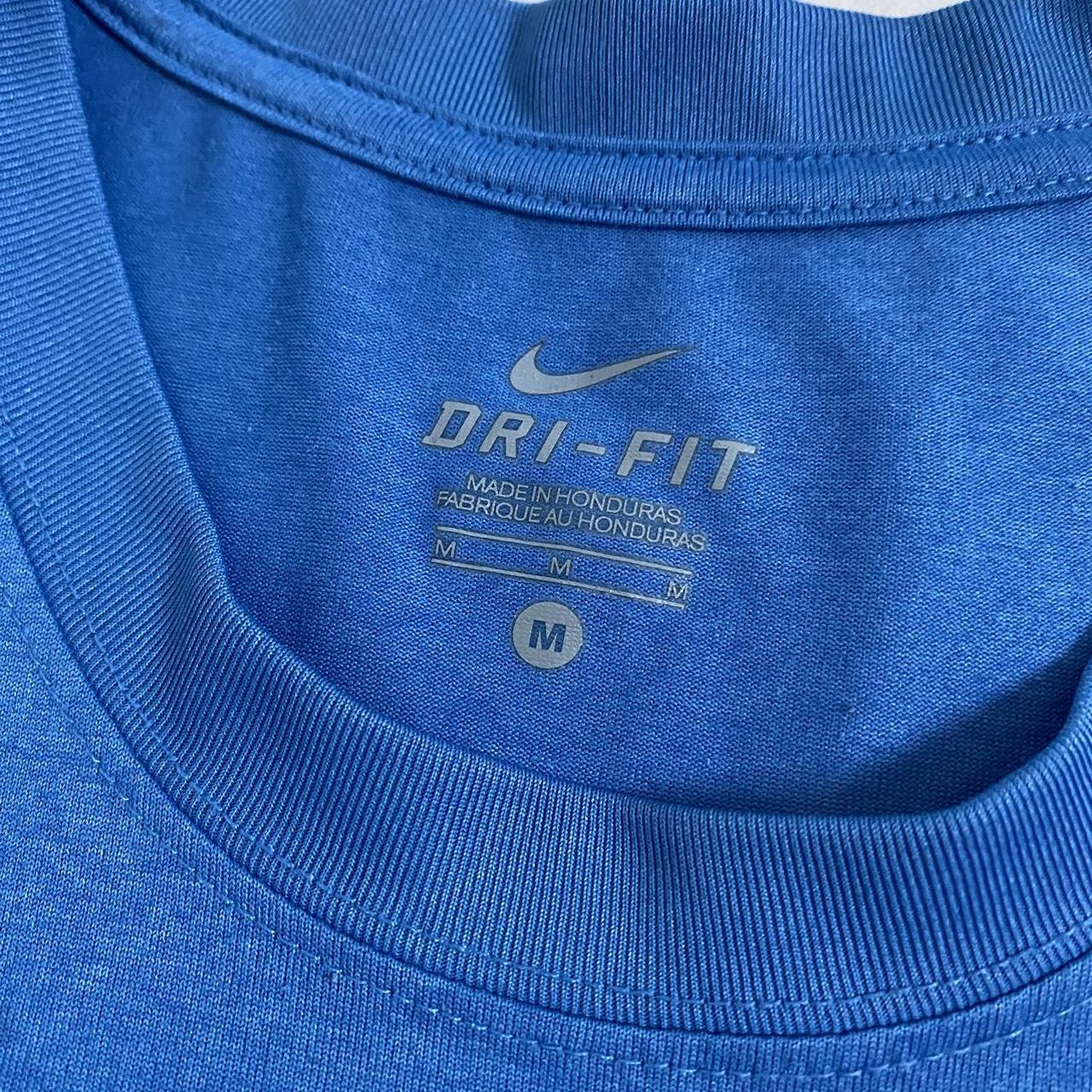 dri fit shirt blue