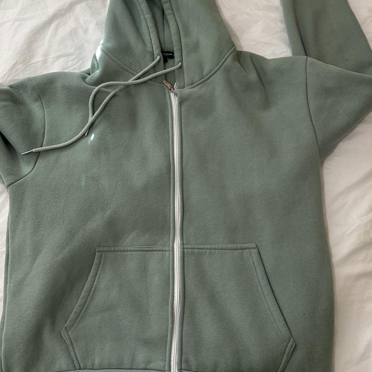 DRMRS CLUB matching set green zip up hoodie and... - Depop