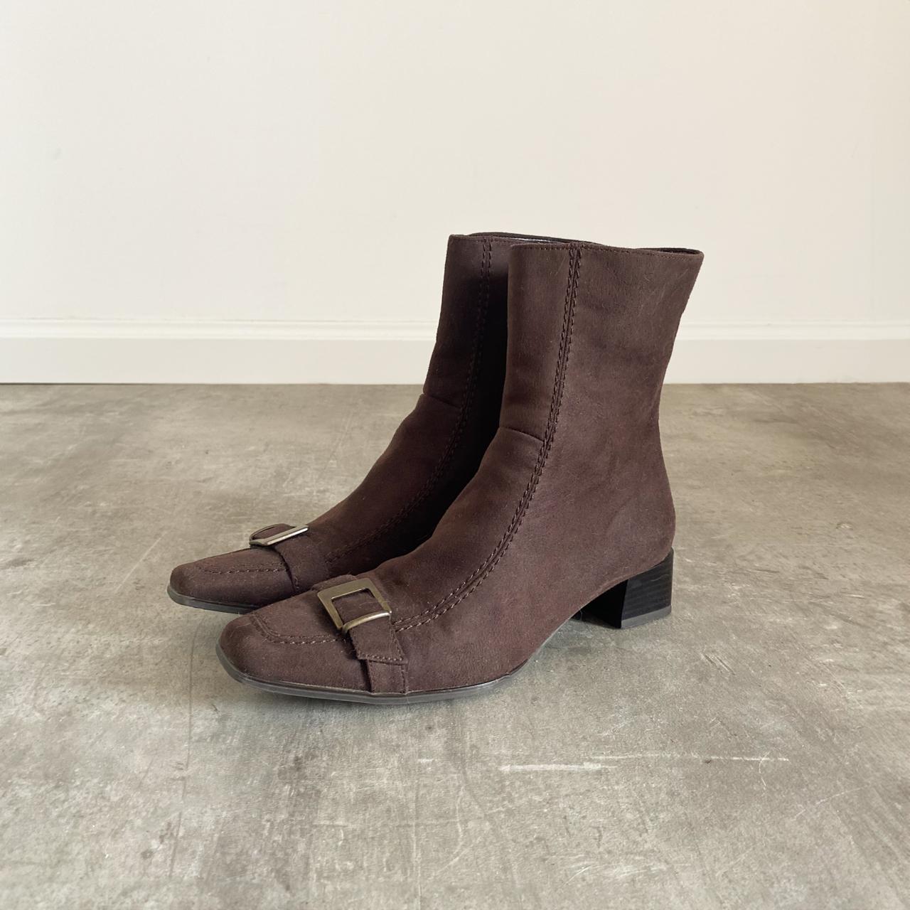 vintage brown ankle boots