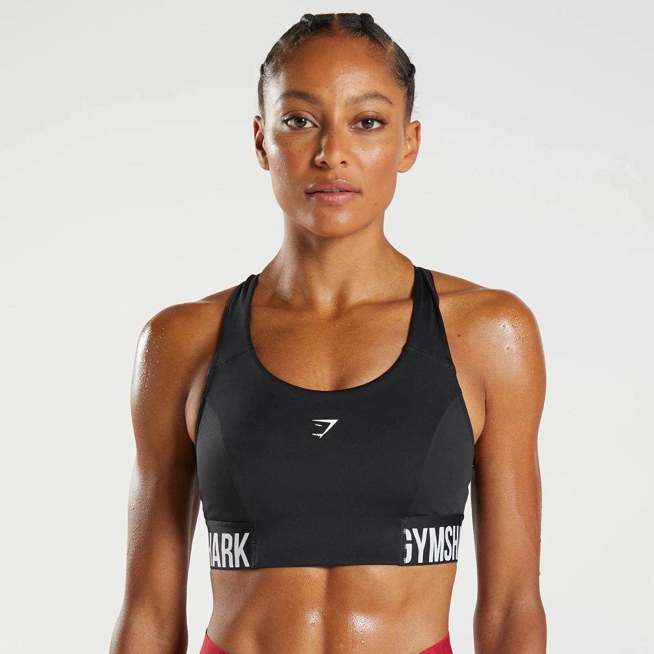GYMSHARK TRAINING BRANDMARK SPORTS BRA SIZE SMALL... Depop