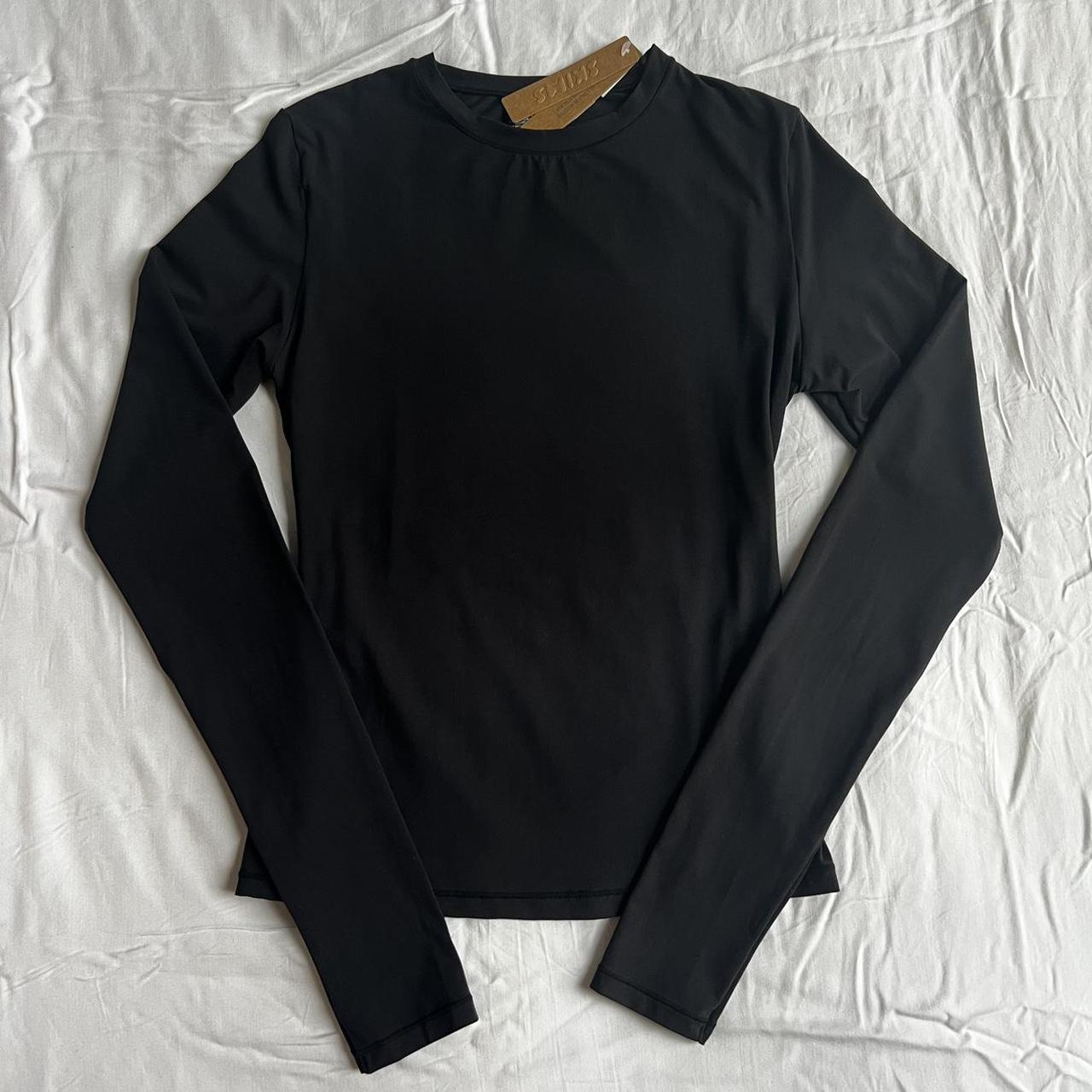 Rare Skims Fits Everybody Long Sleeve Tee T-Shirt Black Sz 2X NWT