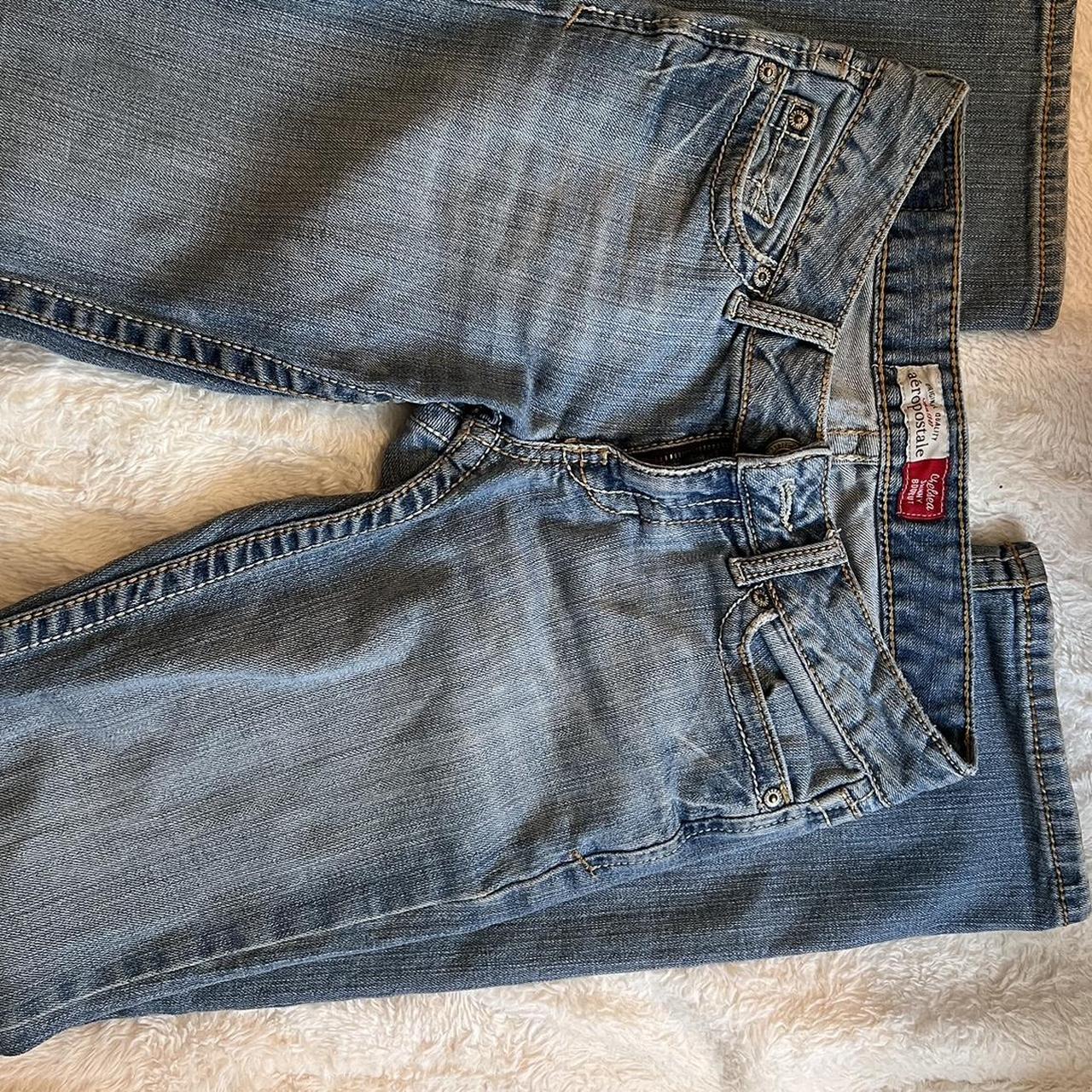 Vintage Aeropostale low rise Skinny Bootcut Jeans.... - Depop