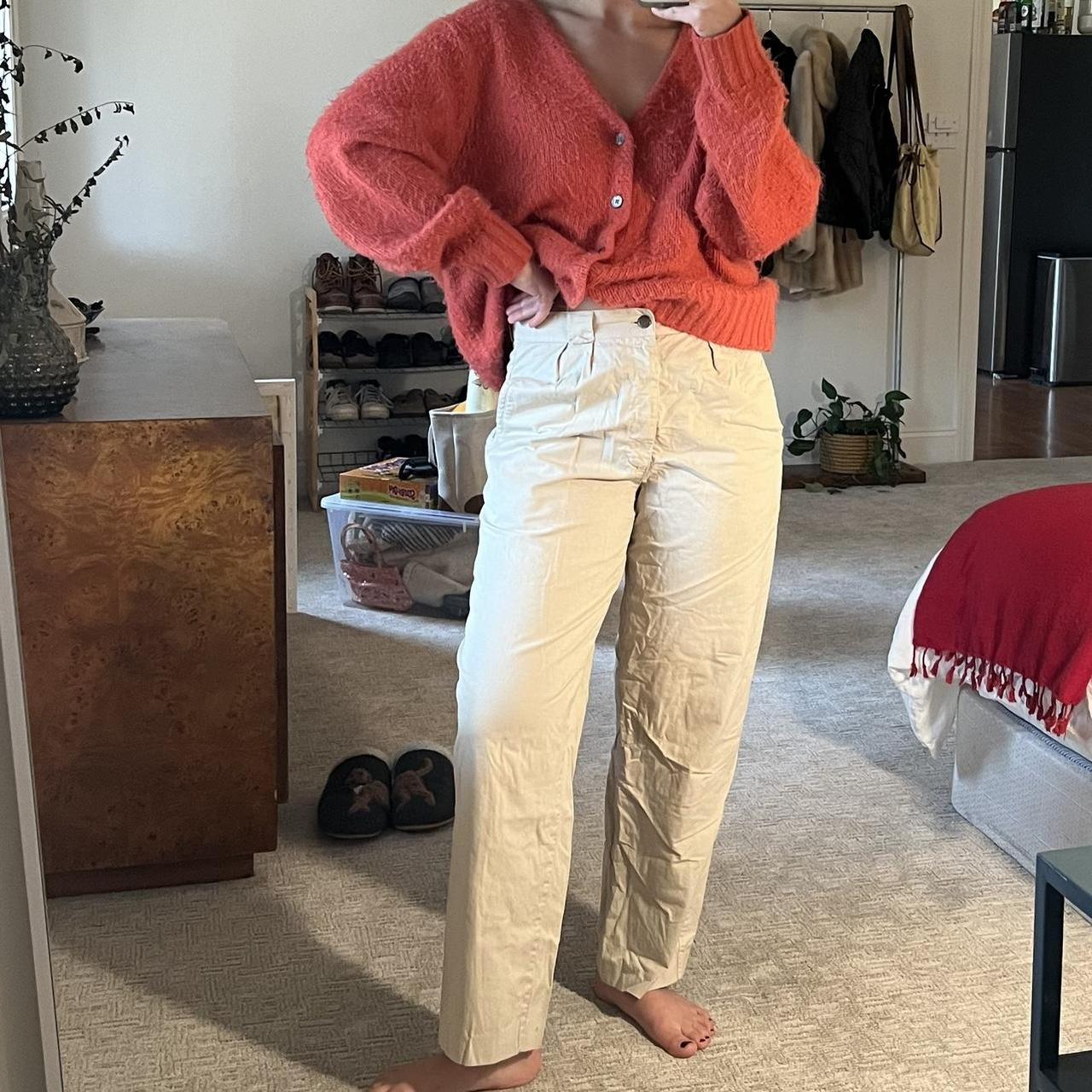 Khaki pants, vintage! Thrifted from an Italian... - Depop
