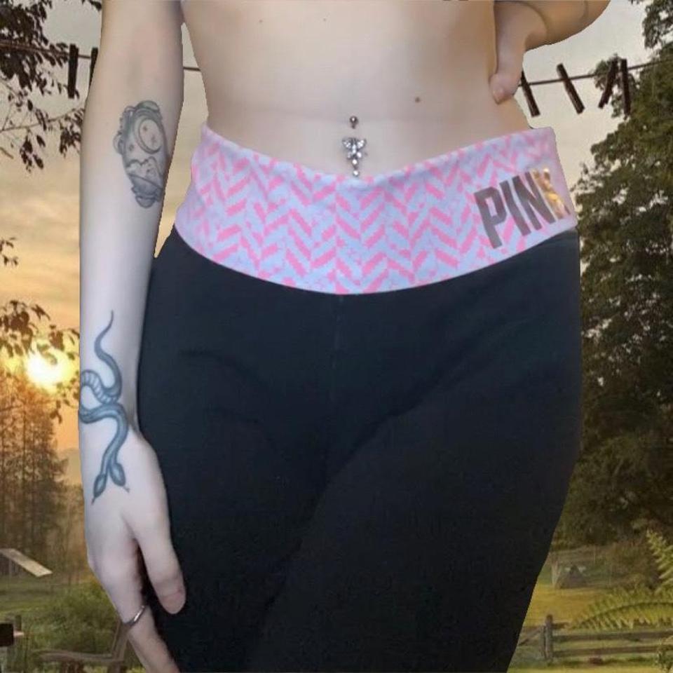 NWT pink Victoria Secret flare yoga pants New with - Depop